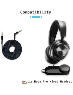 Cable de Reemplazo QJYTH 2m para Auriculares SteelSeries Arctis Nova Pro 2