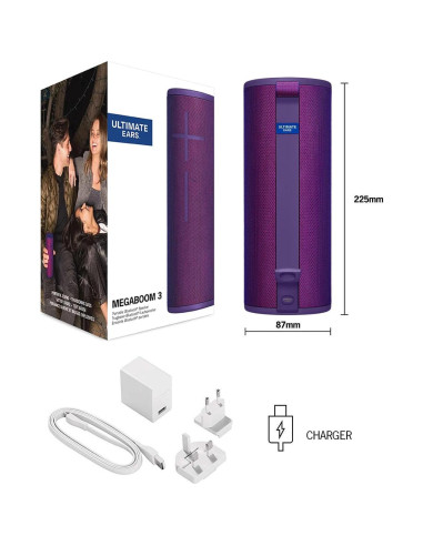 Altavoz Bluetooth Portátil Logitech MEGABOOM 3 - Púrpura