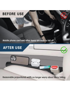 Relleno de Espacio entre Asientos de Coche WINUERK - 2 Piezas 2