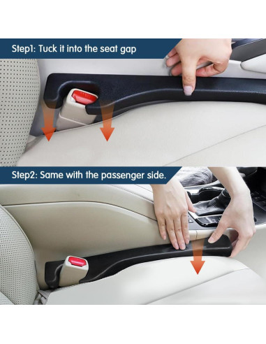 Relleno de Espacio entre Asientos de Coche WINUERK - 2 Piezas