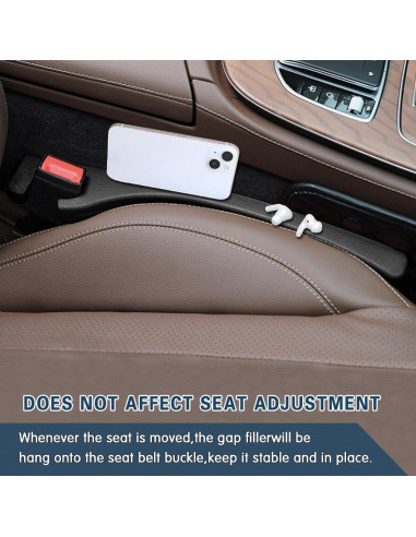Relleno de Espacio entre Asientos de Coche WINUERK - 2 Piezas