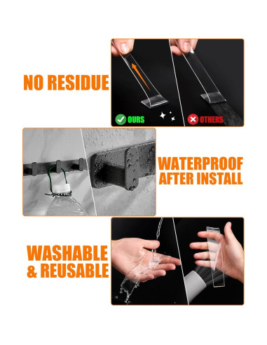 Cinta Adhesiva Doble Cara Extra Fuerte Affixar 6.1 m 2 Rollos