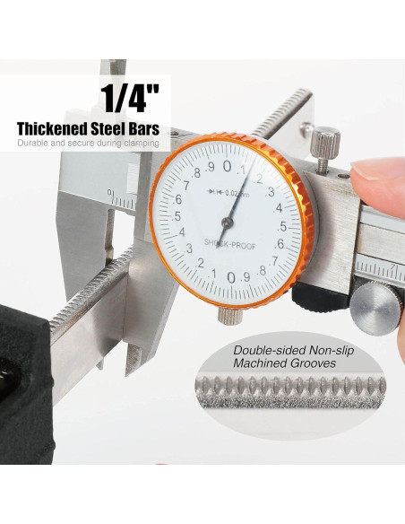 WORKPRO Juego de Abrazaderas de Barra de Acero 6" 2-pack