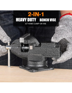 Morsa Universal CTrowelpro 3.3" con Base Giratoria 360 2