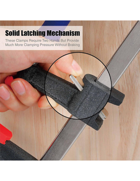 WORKPRO Juego de Abrazaderas de Barra de Acero 6" 2-pack