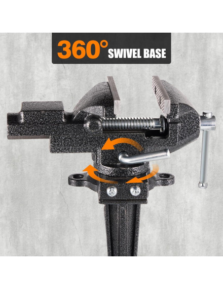 Morsa Universal CTrowelpro 3.3" con Base Giratoria 360