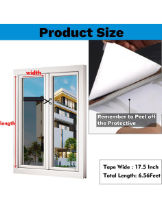 Película de Privacidad para Ventanas Sunroda 44.5x199.8cm Negro 2