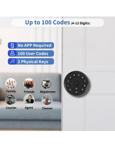 Cerradura inteligente Buoan YL-68 sin llave con teclado 2
