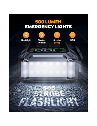 Arrancador de Batería YaberAuto AP01 6000A con Compresor 150PSI