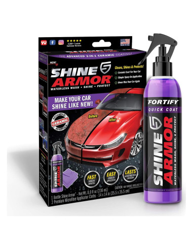 Brillo Armor Spray Cerámico Hidrofóbico 3 en 1 para Autos