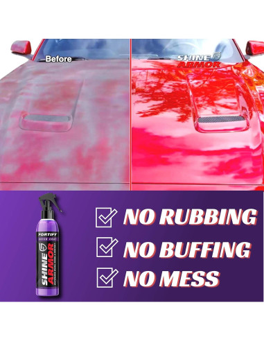 Brillo Armor Spray Cerámico Hidrofóbico 3 en 1 para Autos