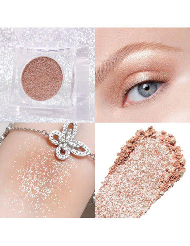 Paleta de Sombra de Ojos CAKAILA Brillante Rosa Champagne 17.8g