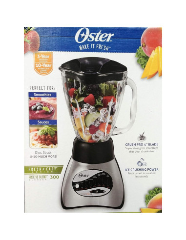 Licuadora Oster Clásica 16 Velocidades Jarra Vidrio 1.2L