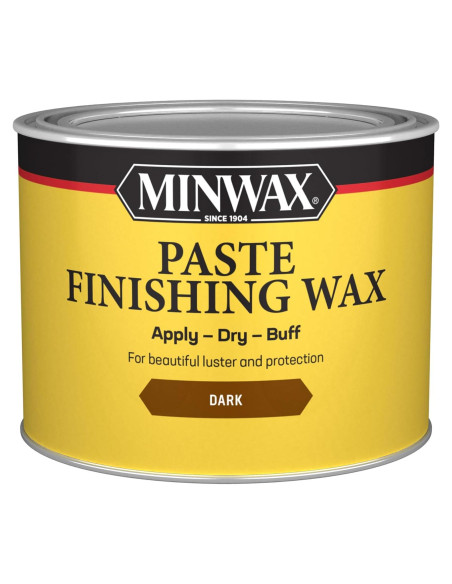 Cera de Acabado en Pasta Minwax Oscura 454g - Pulido Madera