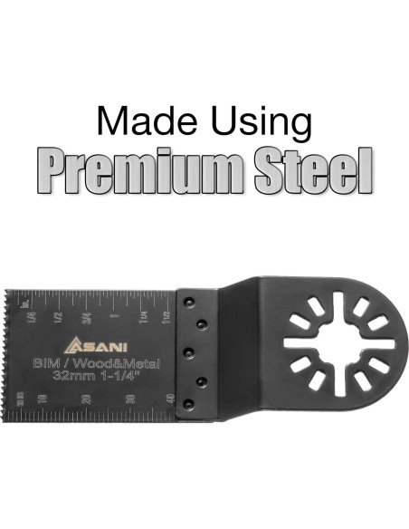 Juego de 24 Piezas de Accesorios para Herramienta Oscilante Asani