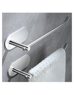 Soporte para Toallas de Mano SUNTECH Acero Inoxidable 2 Paquetes