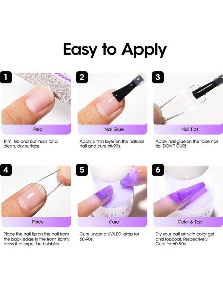 Gellen Pegamento para Uñas 5 en 1 UV 15ML - Gel Adhesivo