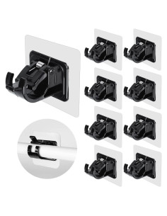 Soportes Adhesivos para Varillas de Cortina Lightarea 8 Pcs