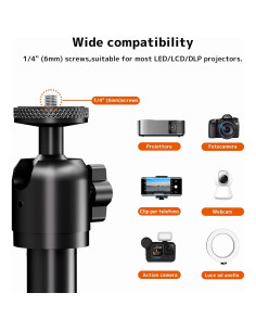 Soporte Universal para Proyector PUTORSEN - Altura Ajustable 93-124 cm 2