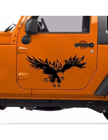 Calcomanías de Auto Practisol Águila 42.9x80 cm Vinilo Negro