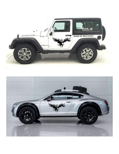 Calcomanías de Auto Practisol Águila 42.9x80 cm Vinilo Negro