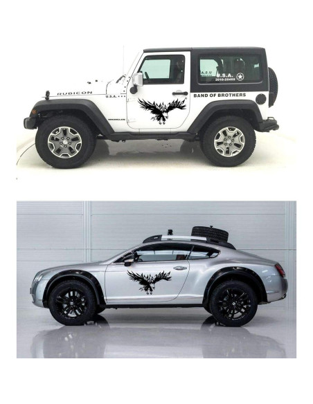 Calcomanías de Auto Practisol Águila 42.9x80 cm Vinilo Negro