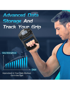 Tester de Fuerza de Agarre Genérico 180kg con Pantalla LCD 2