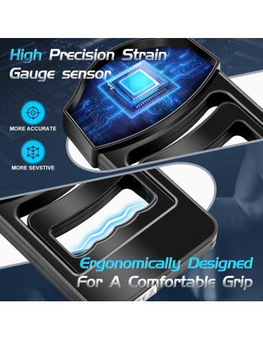 Tester de Fuerza de Agarre Genérico 180kg con Pantalla LCD