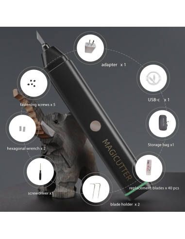 Cuchillo Ultrasonico Portátil Genérico MC-01 40 Cuchillas Repuesto