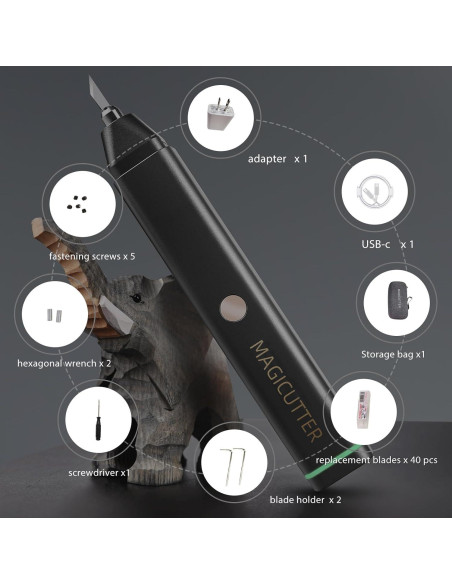 Cuchillo Ultrasonico Portátil Genérico MC-01 40 Cuchillas Repuesto Cuchillo Ultrasonico Portátil Genérico MC-01 40 Cuchillas Repuesto