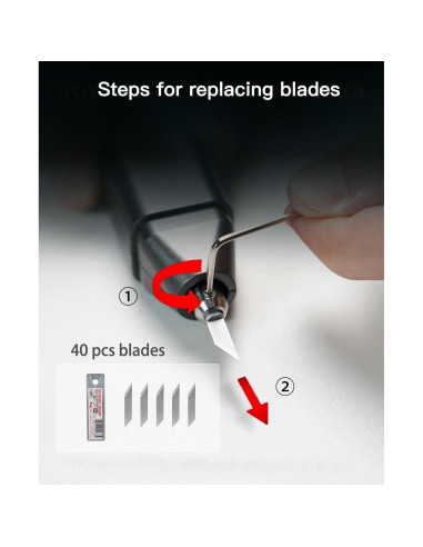 Cuchillo Ultrasonico Portátil Genérico MC-01 40 Cuchillas Repuesto