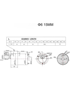 Motor de Engranaje DC Micro 12V/24V 7-960RPM 8.2W/7.2W GHJJIIH 2