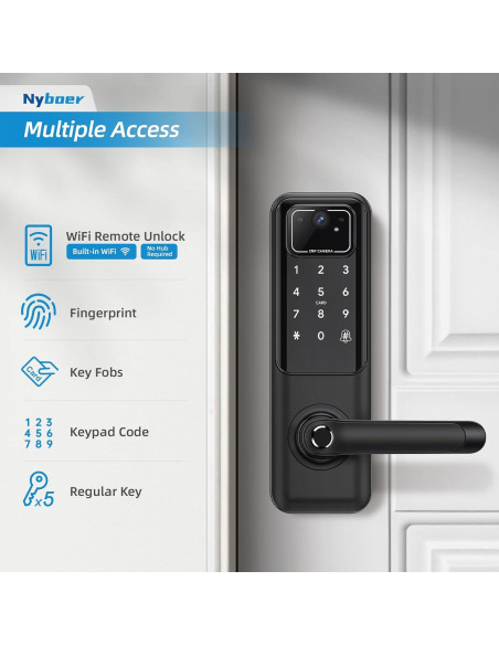 Cerradura Inteligente Nyboer H3B PRO TT con Cámara y WiFi