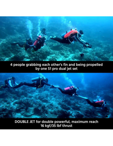 Scooter Submarino LEFEET S1 Pro 2 en 1 para Buceo