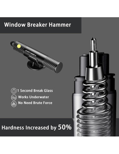 Martillo de Vida KANEKALARY 2025 Cortador de Cinturón y Rompedor de Ventanas