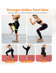 Tablero de Equilibrio Nuaoi para Tobillo - Ejercitador de Postura 2