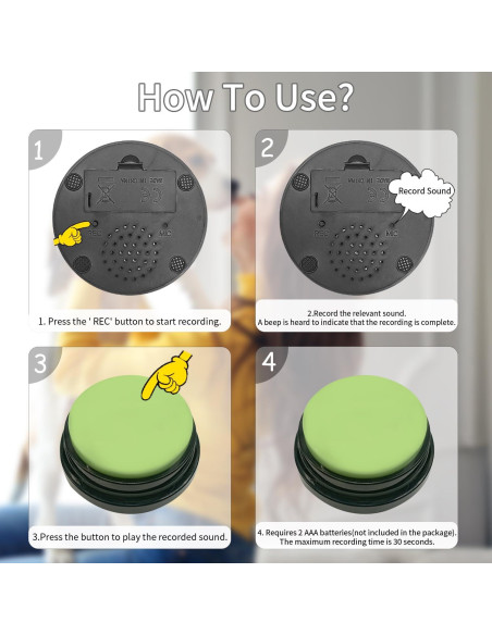 Juego de 10 Botones para Perros BOSKEY - Comunicación Interactiva Juego de 10 Botones para Perros BOSKEY - Comunicación Interactiva