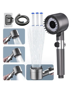 Cabezal de Ducha Filtrado WPARHUS con Alta Presión y Manguera 152 cm