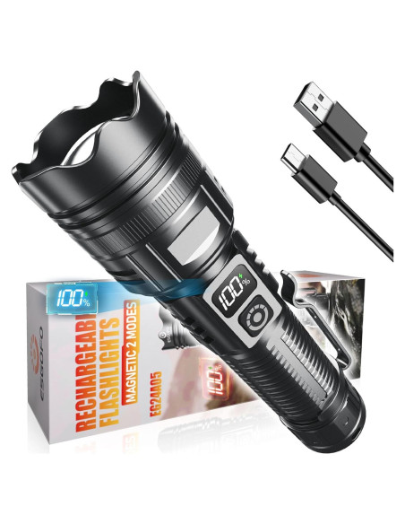 Linterna LED Recargable ESGOFO EG24A05 2000 Lúmenes USB C Linterna LED Recargable ESGOFO EG24A05 2000 Lúmenes USB C