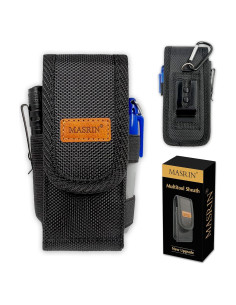 Funda para Multiherramienta MASRIN, Bolsa EDC Negra, Nylon