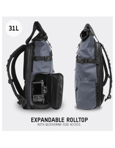 Mochila de viaje WANDRD PRVKE 21L V3 impermeable con acceso lateral 2