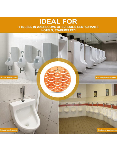 Desodorante de Pantalla de Urinal Fragrant Fresh 50 Unidades Naranja