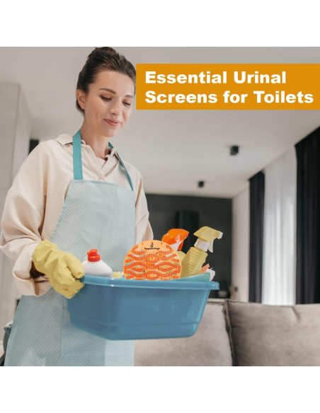 Desodorante de Pantalla de Urinal Fragrant Fresh 50 Unidades Naranja