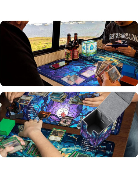 Caja de Almacenamiento de Cartas JANENFNA Verde 100+ Cartas Caja de Almacenamiento de Cartas JANENFNA Verde 100+ Cartas