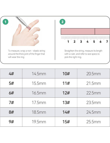 Kit de Tamaño Oura Ring 4 - Medidor de Dedo para Anillo
