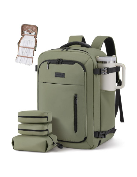 Mochila de Viaje LOVEVOOK 40L para Laptop 17.3" con Bolsa de Ropa