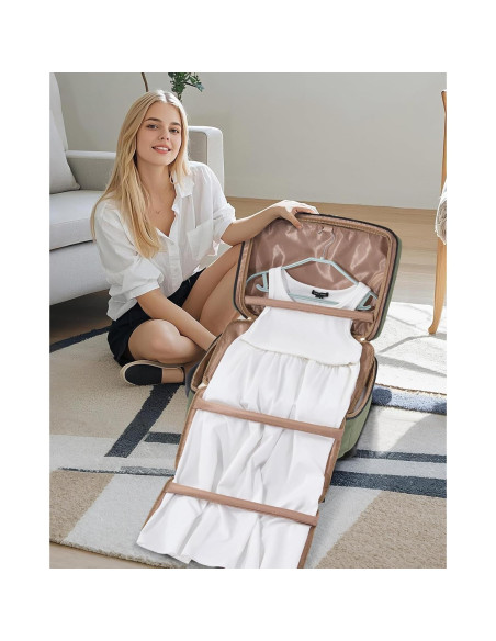 Mochila de Viaje LOVEVOOK 40L para Laptop 17.3" con Bolsa de Ropa