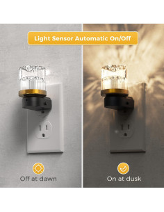 Luz Nocturna LED LOHAS 2 Paquete 3000K Sensor Automático 2