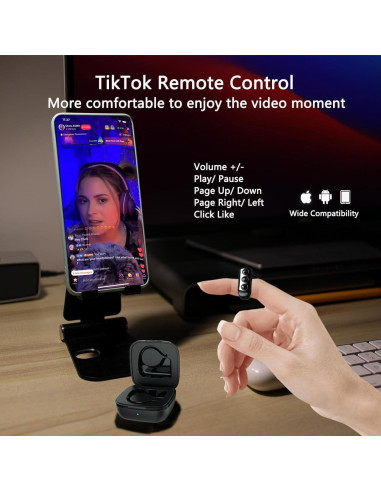 Anillo de Desplazamiento Bluetooth ZOZVO RM para TikTok y Selfies