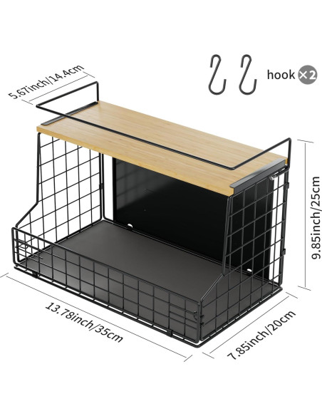 Estante Magnético para Nevera TIDIIABODE 21x11cm Almacenamiento